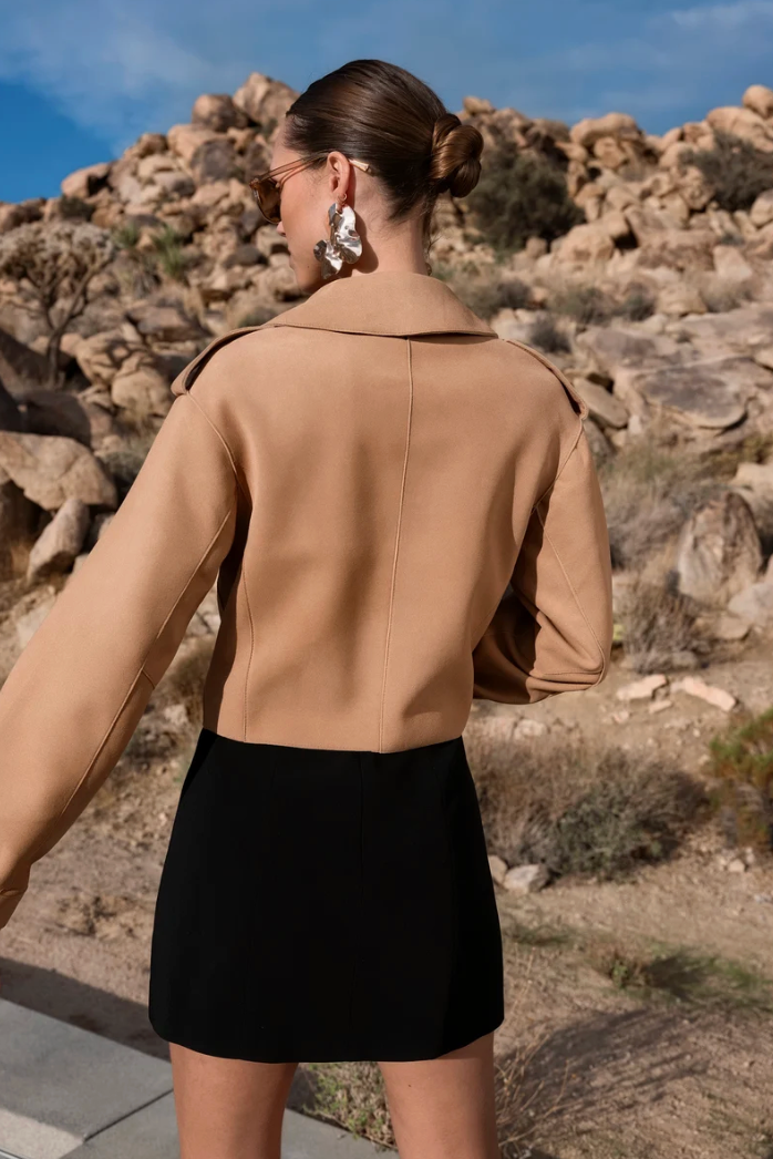 FEMME NOIR SUEDE JACKET