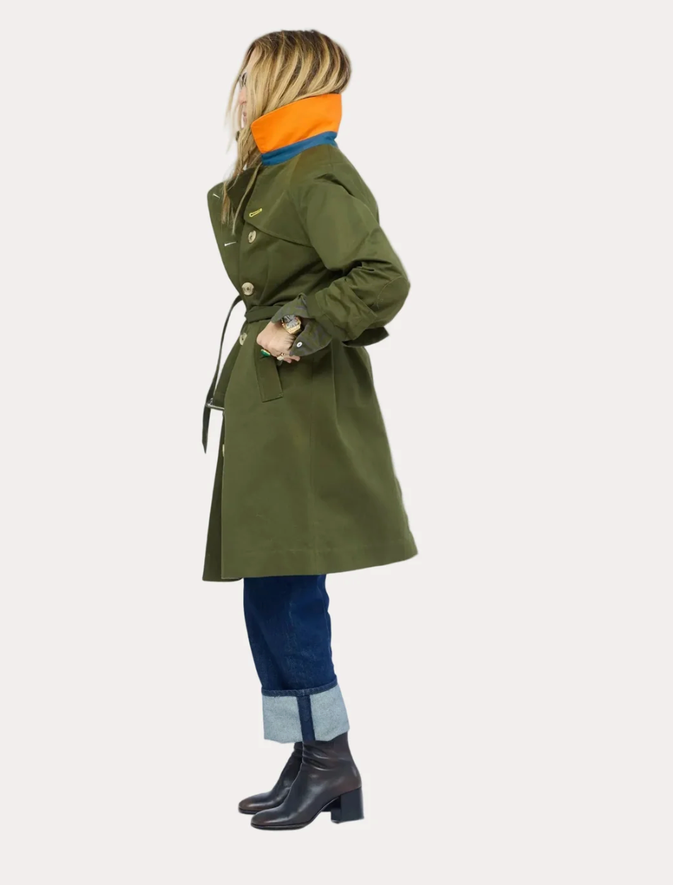 COLOR WASHED TRENCH