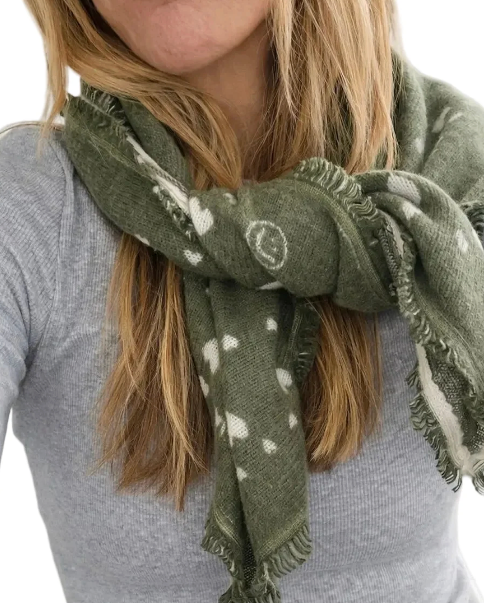 CASHMERE BANDANA DARK SAGE