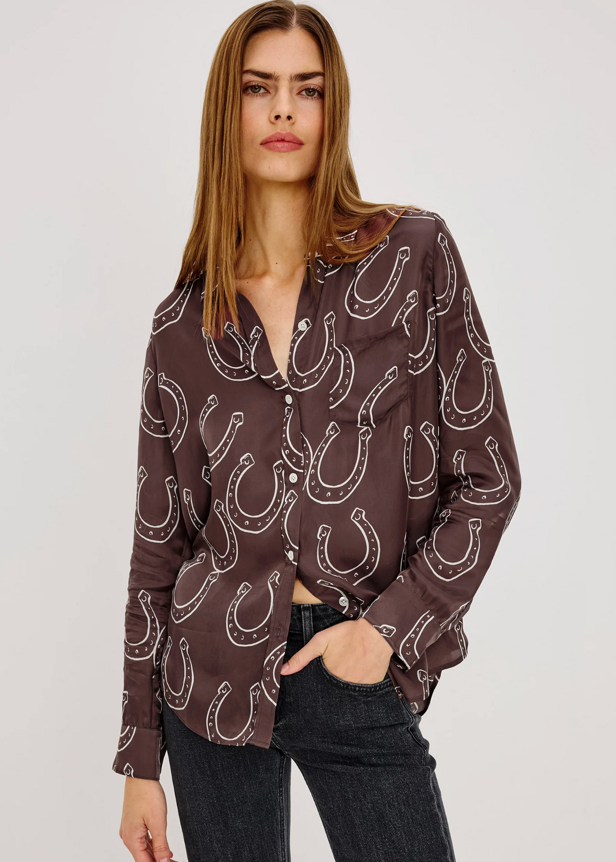 ALYSSA HORSESHOE BLOUSE