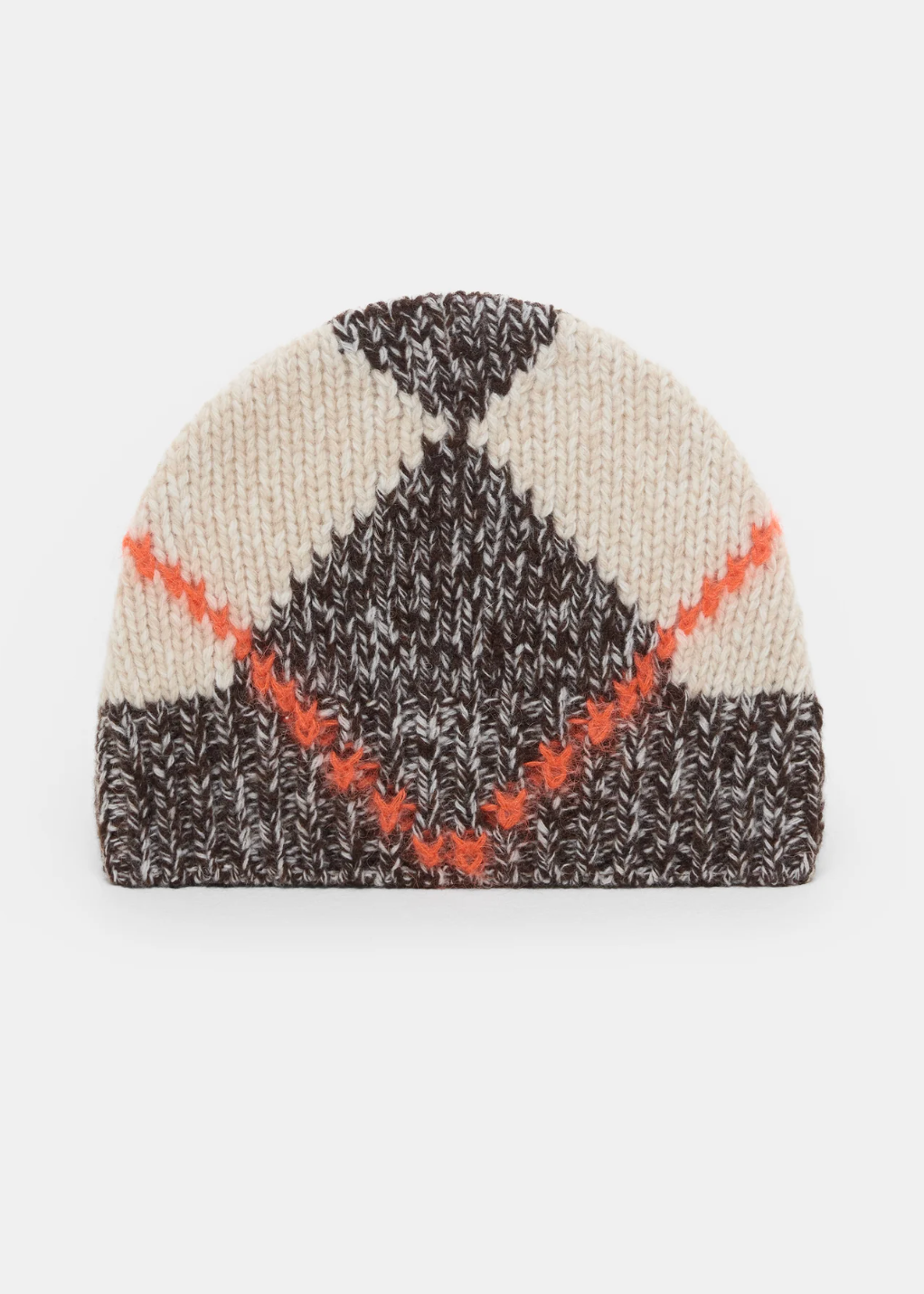ARGYLE HAT ALMOND CREAM