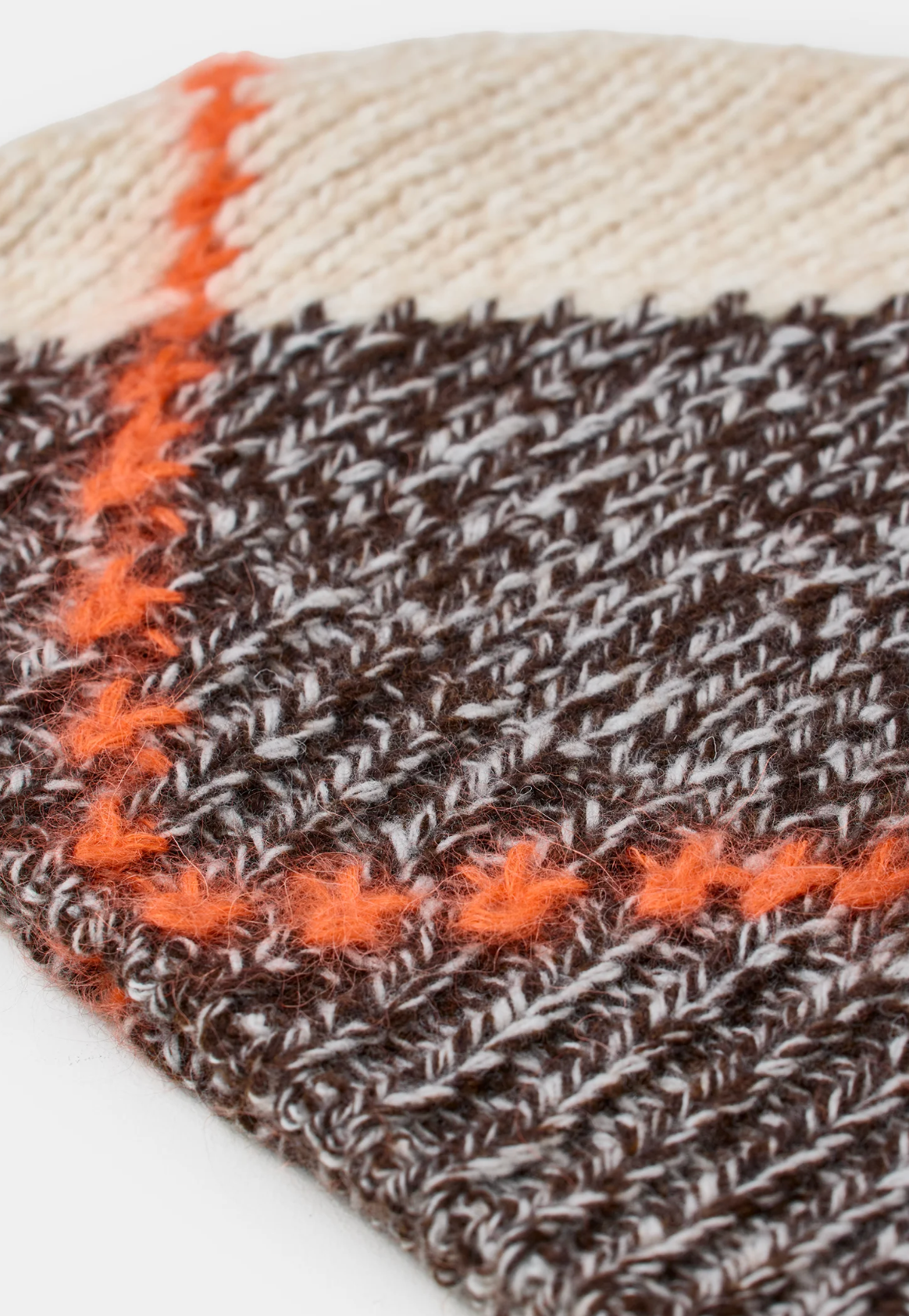 ARGYLE HAT ALMOND CREAM