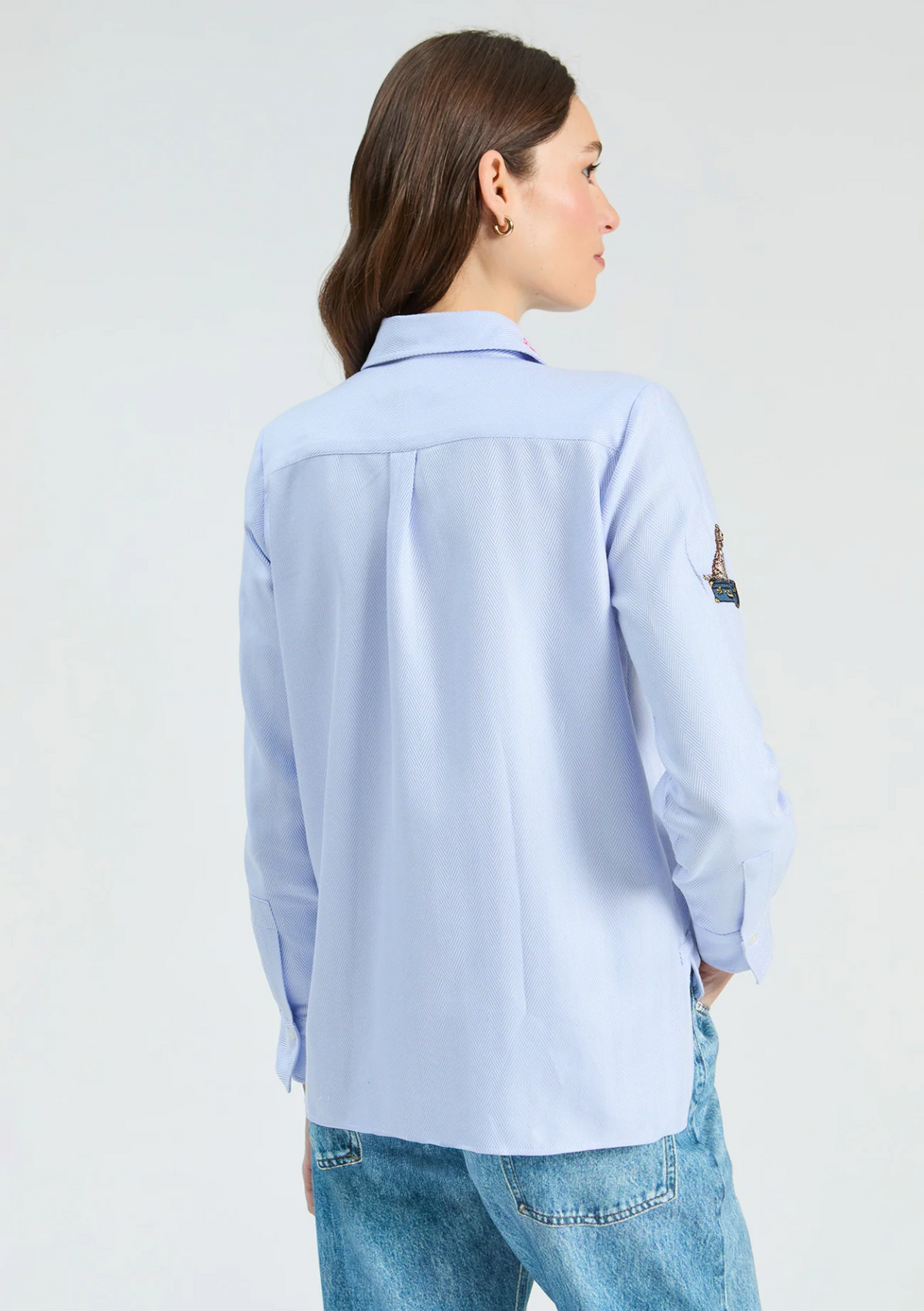 CAMISA ISA EMBROIDERED BUTTON UP