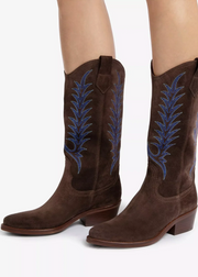 GOLDIE SUEDE EMBROIDERED BOOT