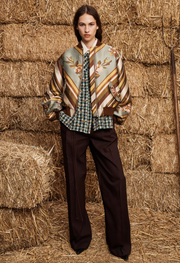 LA ROSA JACQUARD BOMBER JACKET