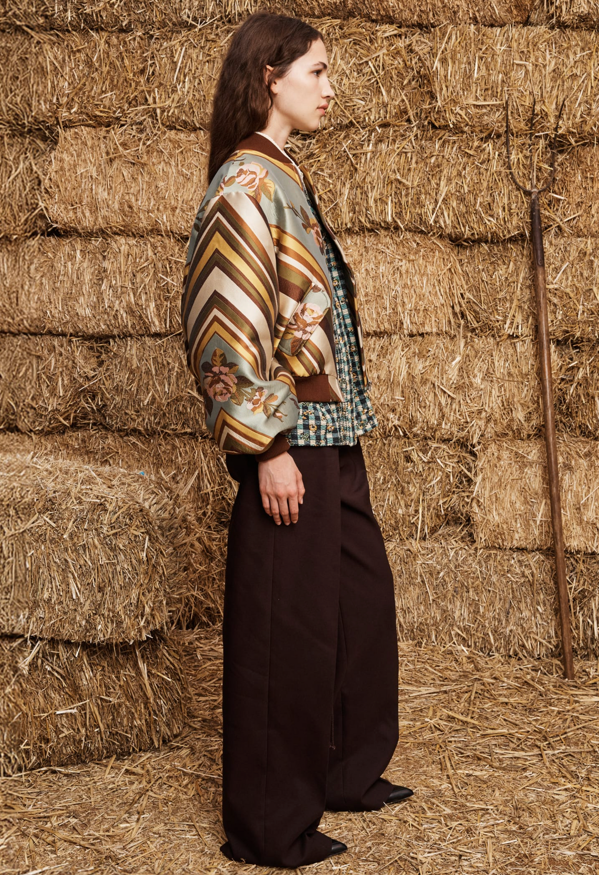 LA ROSA JACQUARD BOMBER JACKET