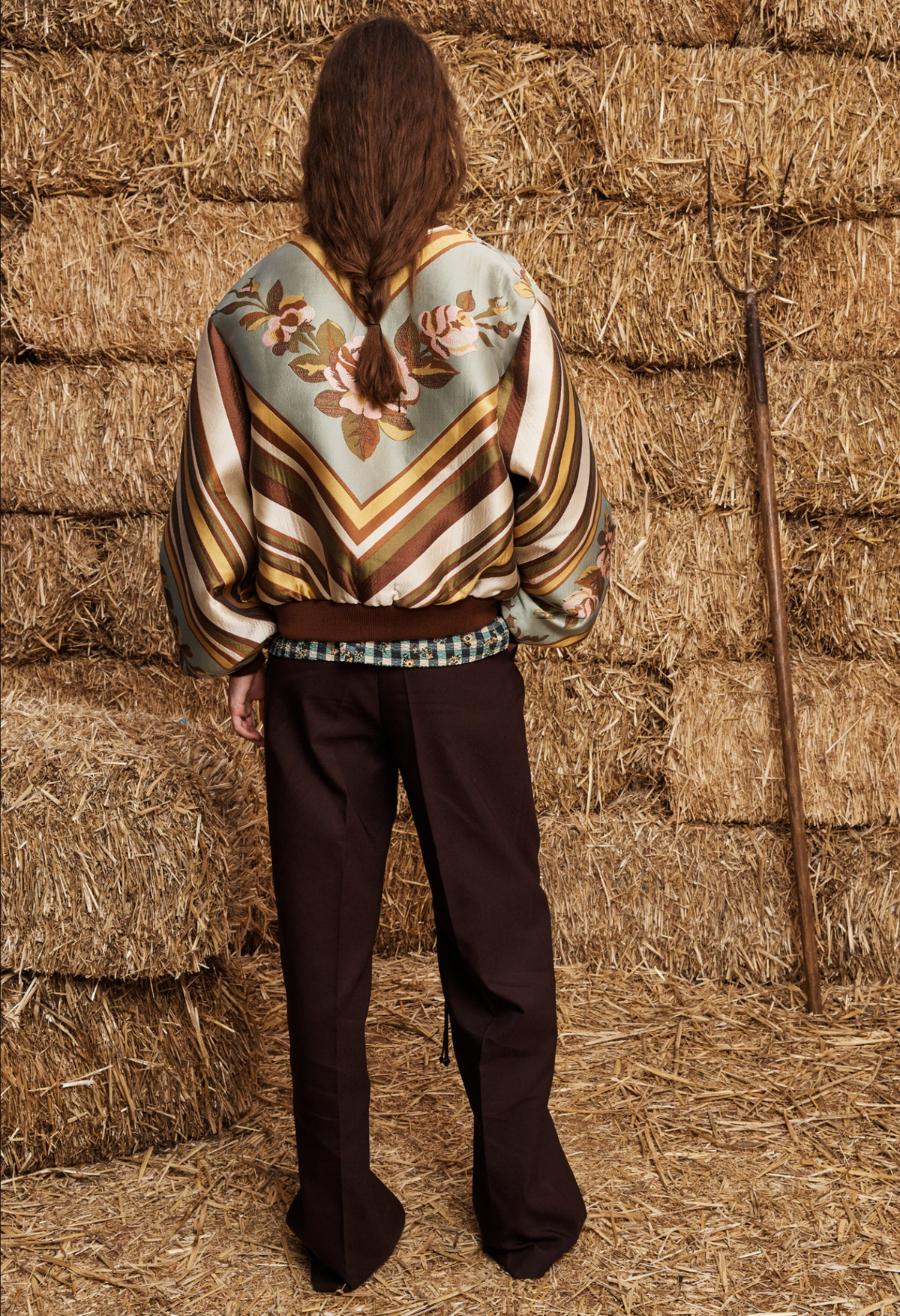 LA ROSA JACQUARD BOMBER JACKET