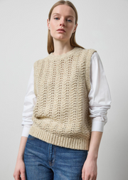 MIXED MEDIA TINSEL SWEATER