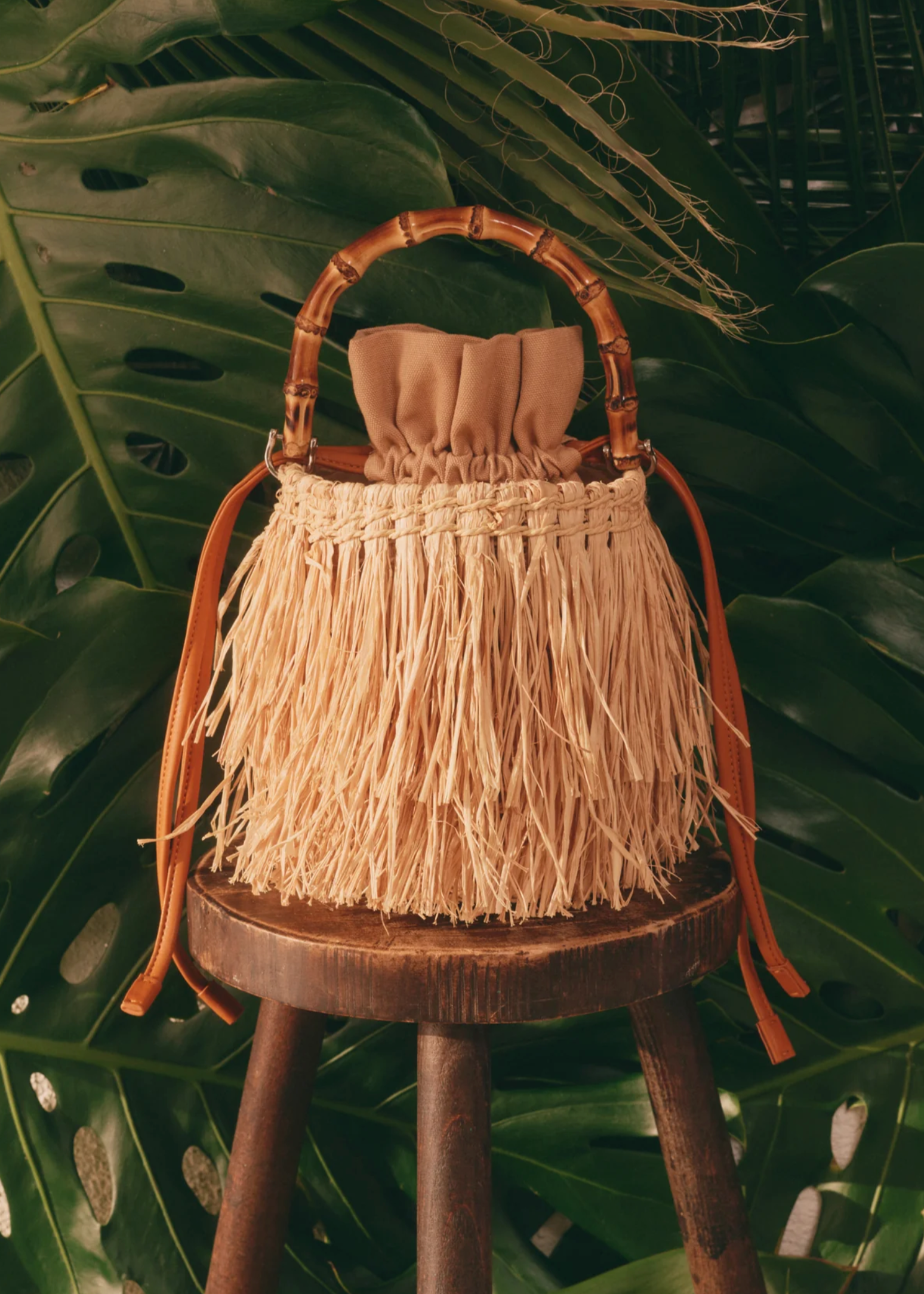 TIKI FRINGE BAG NATURAL