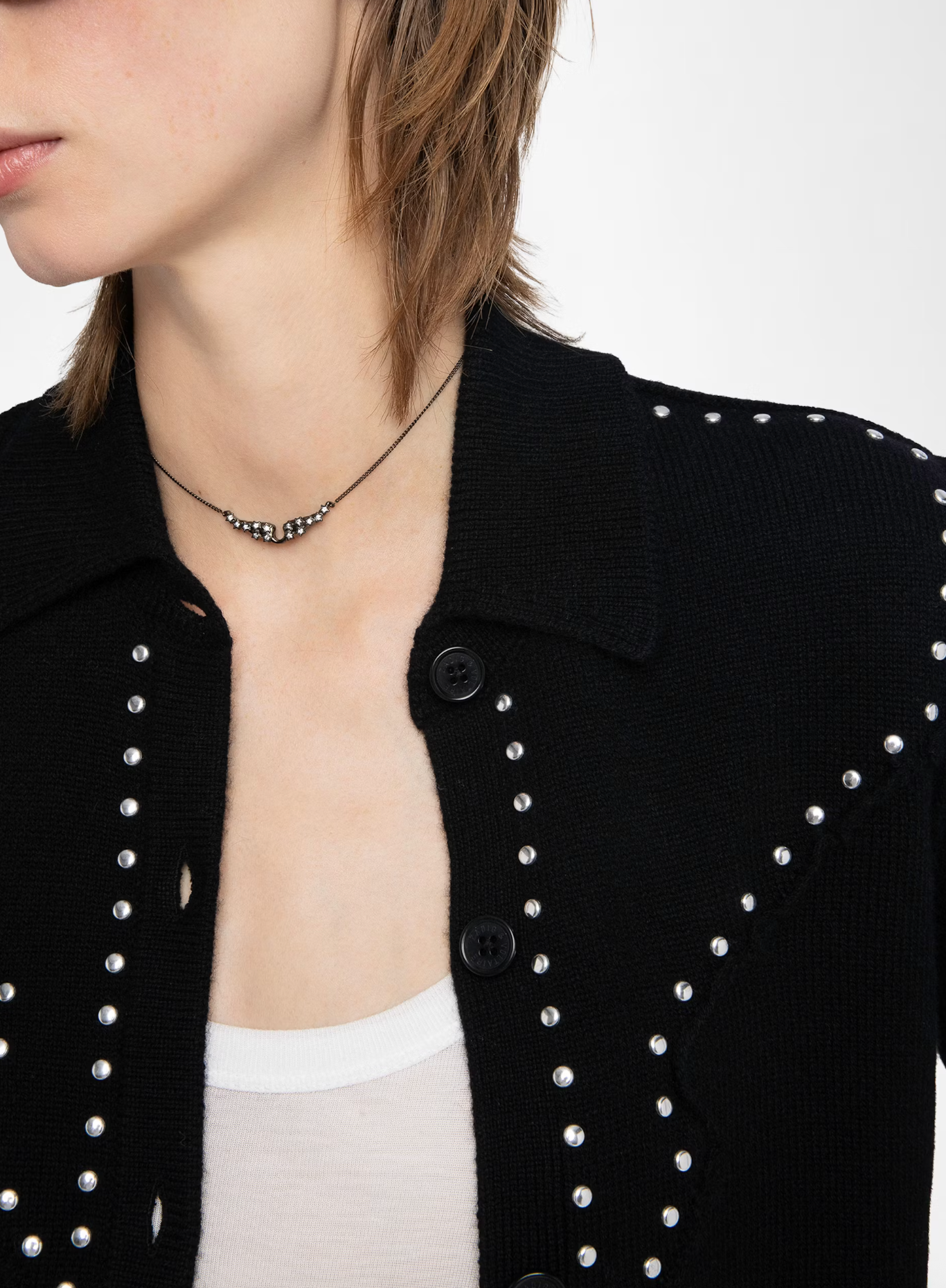 STUDDED CARDIGAN
