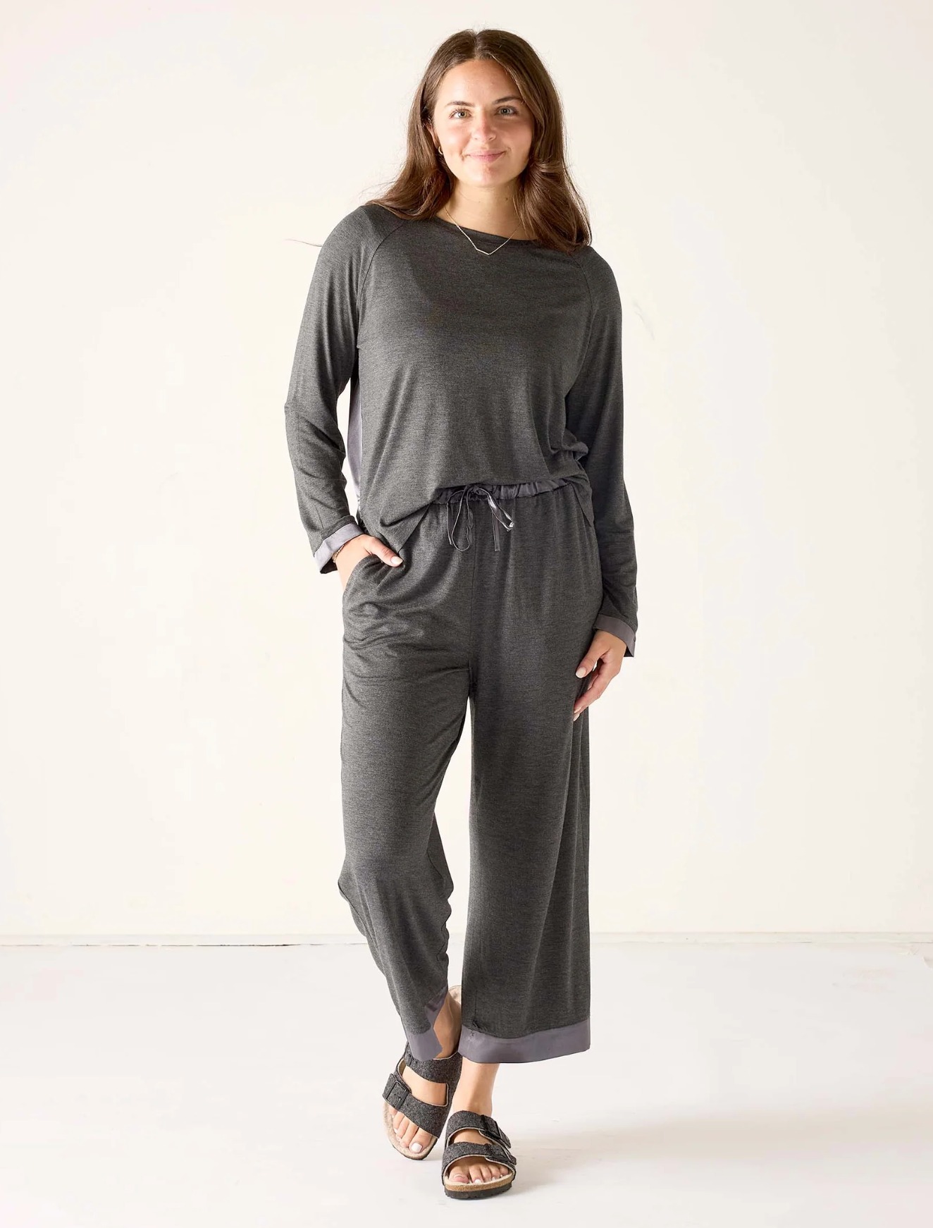 SATIN SAILOR MODAL PAJAMA SET