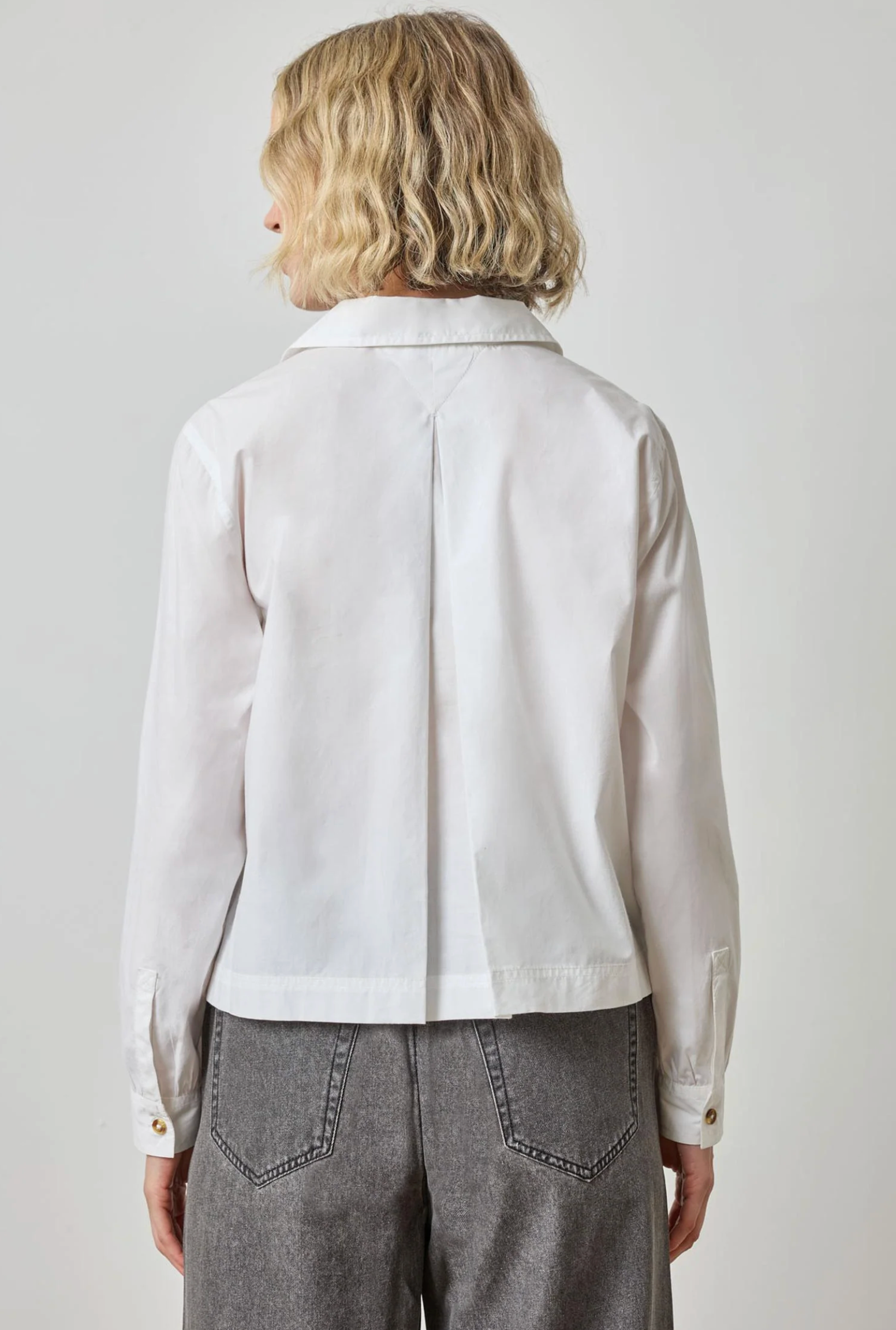 STRIPED SPLIT NECK COLLARED SHIRT