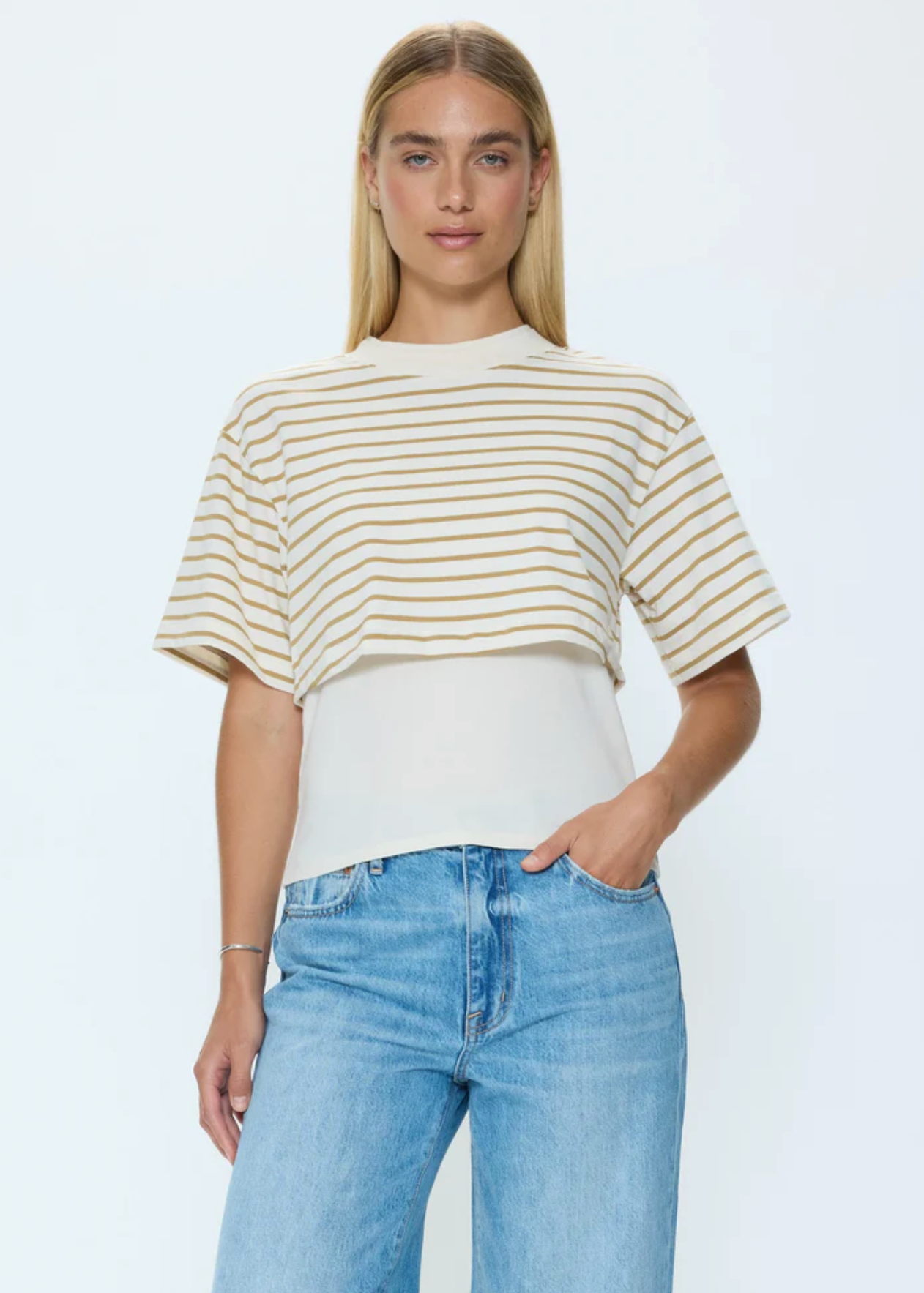 CAMRYN BOXY TEE OVERLAY