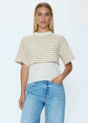 CAMRYN BOXY TEE OVERLAY