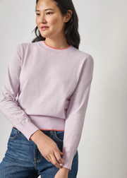 PICOT EDGE CREWNECK SWEATER