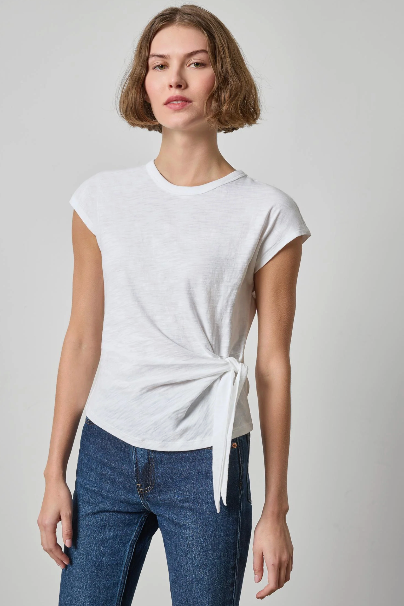 TIE FRONT TEE